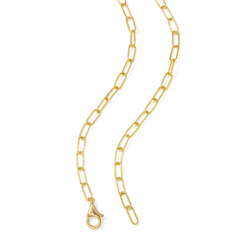 0.50 CT. T.W. Lab-Grown Diamond Paperclip Chain Necklace in 10K Gold (F/SI2) - 16.75"