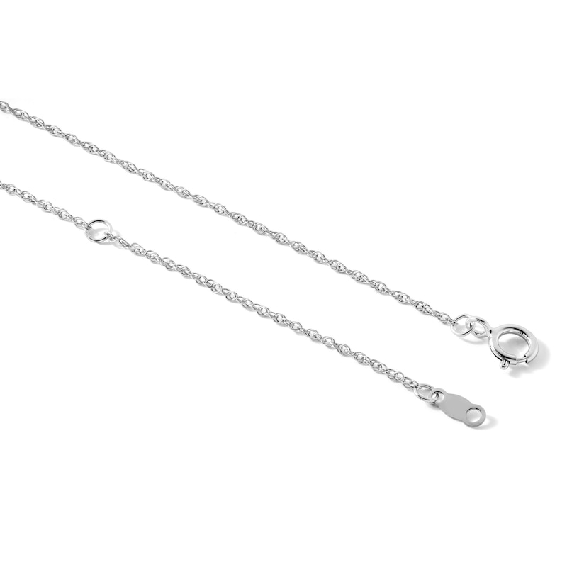 0.05 CT. T.W. Lab-Grown Diamond Link Necklace in Sterling Silver (F/SI2) - 18"