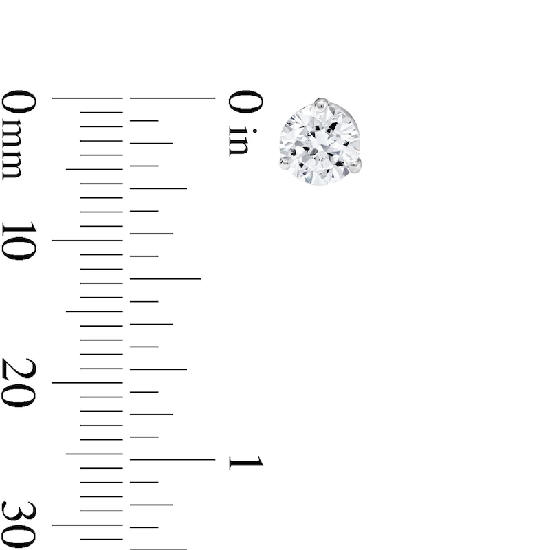 1.00 CT. T.W. Canadian Certified Diamond Solitaire Stud Earrings in 14K Gold (I/I1