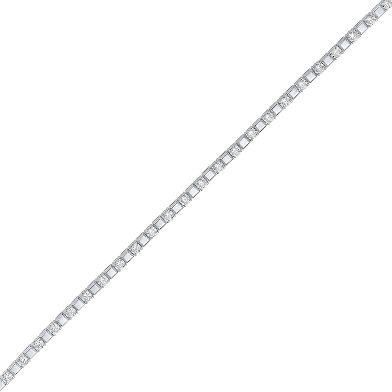 4.70 CT. T.W. Lab-Grown Diamond Bracelet in Sterling Silver (F/SI2) - 8.5"