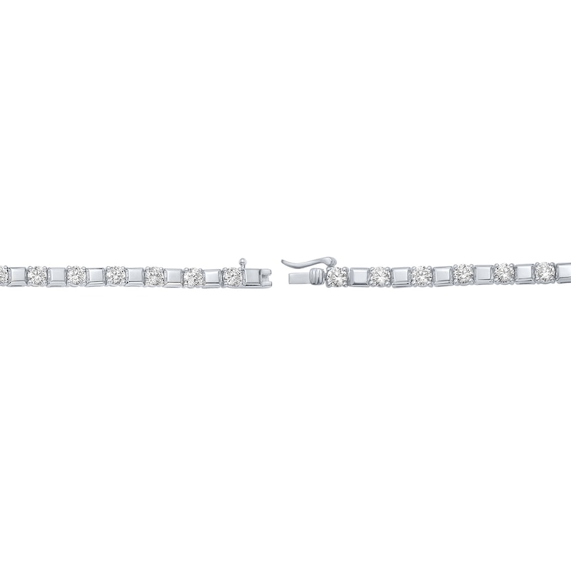 4.70 CT. T.W. Lab-Grown Diamond Bracelet in Sterling Silver (F/SI2) - 8.5"