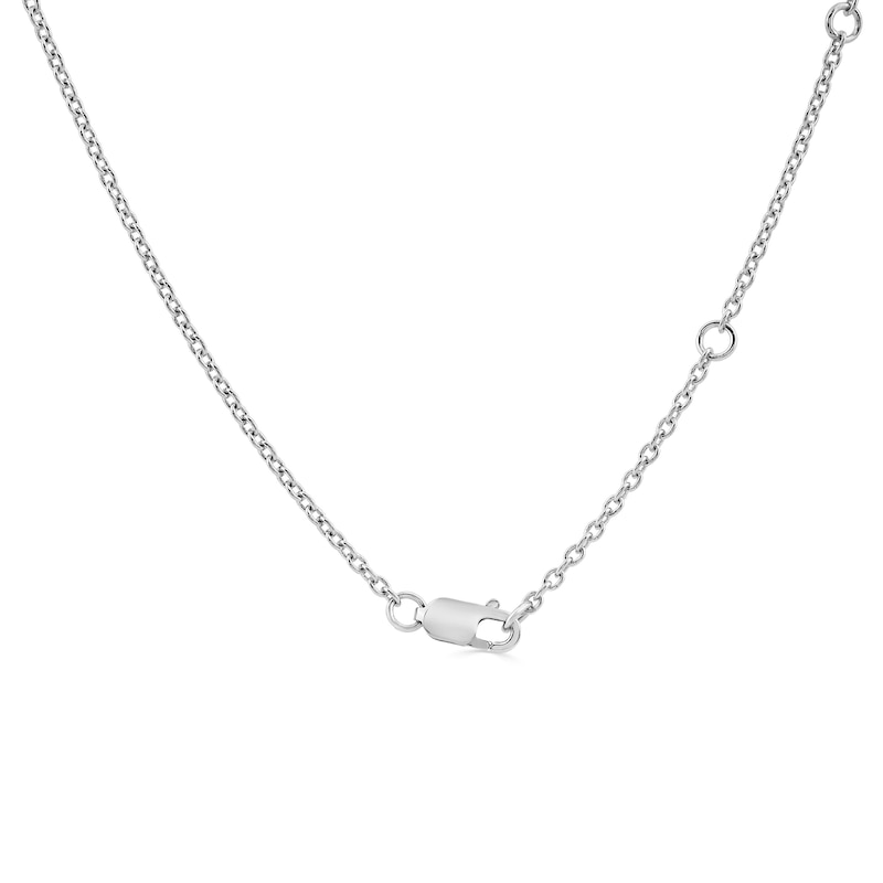 0.50 CT. T.W. Lab-Grown Diamond Heart Outline Necklace in Sterling Silver (F/SI2) - 18"