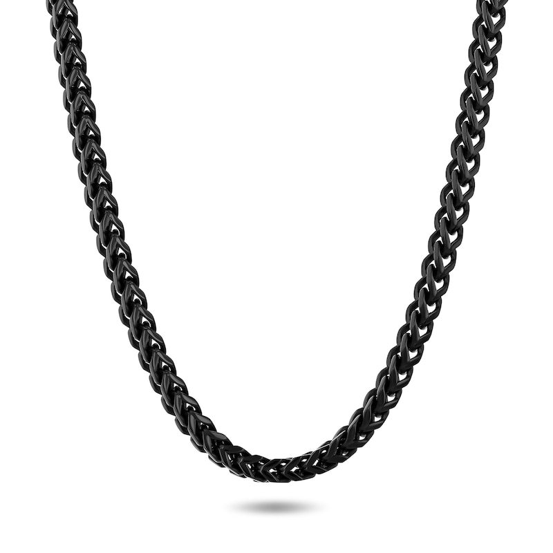 3.0mm Franco Chain Necklace in Solid Stainless Steel with Ion Plate