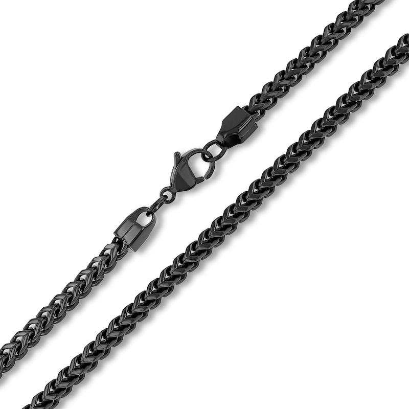 3.0mm Franco Chain Necklace in Solid Stainless Steel with Ion Plate