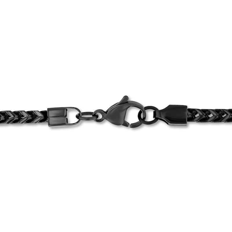 3.0mm Franco Chain Necklace in Solid Stainless Steel with Ion Plate