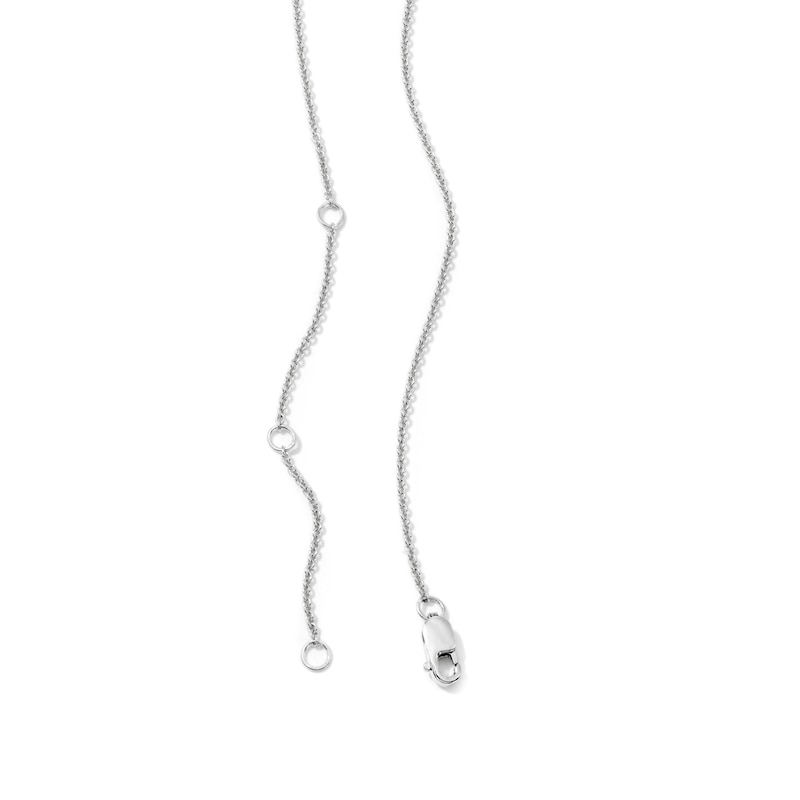 0.30 CT. T.W. Lab-Grown Diamond Station Y-Drop Necklace in Sterling Silver (F/SI2) - 16.3"