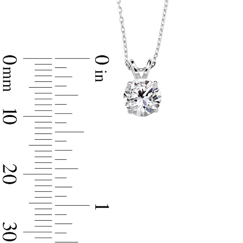 1.00 CT. T.W. Certified Diamond Solitaire Necklace in 10K Gold (J/I2
