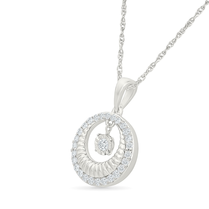 Unstoppable Love™ 0.23 CT. T.W. Lab-Grown Diamond Dancing Necklace in Sterling Silver (F/VS2) - 18"
