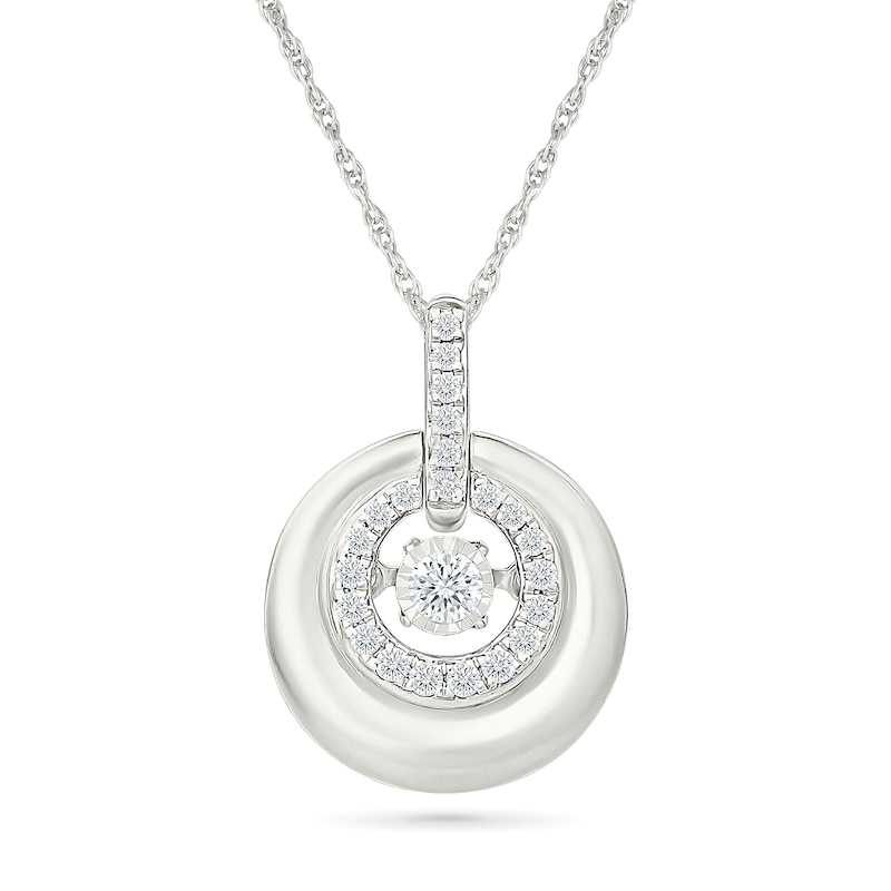 Unstoppable Love 0.18 CT. T.W. Lab-Grown Diamond Necklace in Sterling Silver - 18"