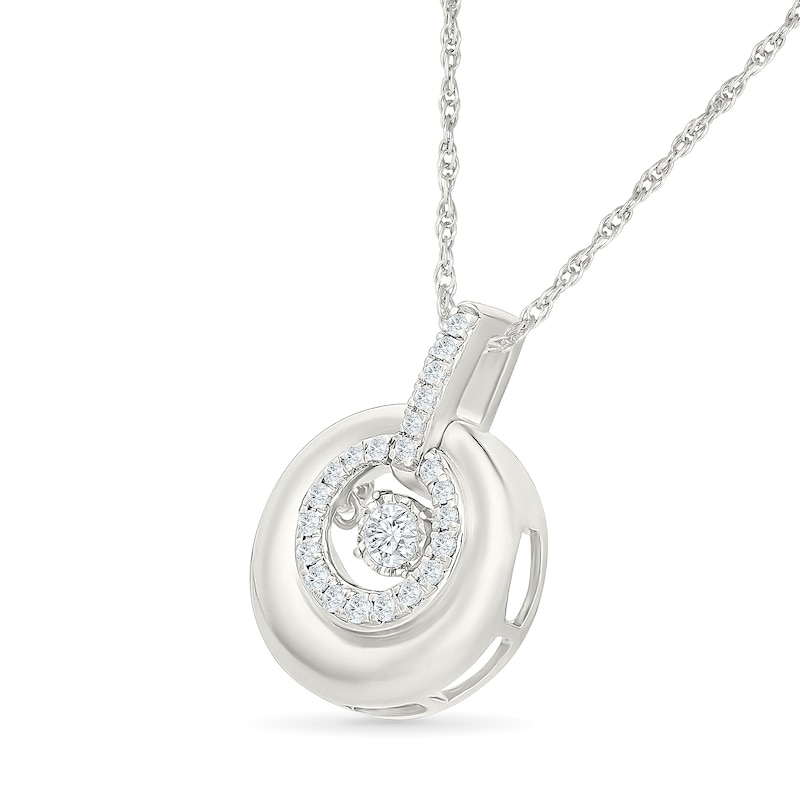 Unstoppable Love 0.18 CT. T.W. Lab-Grown Diamond Necklace in Sterling Silver - 18"