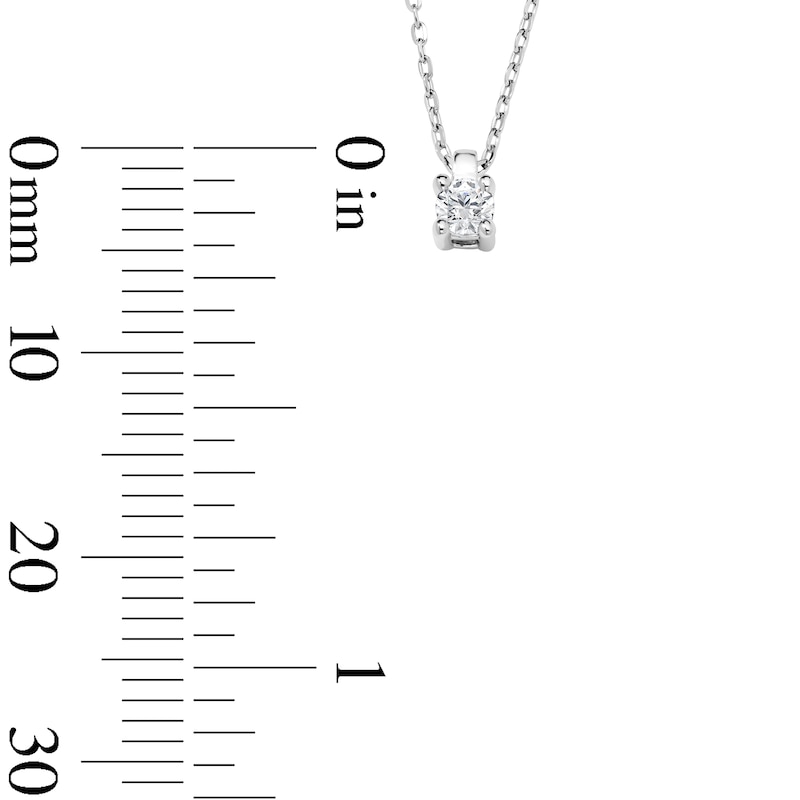 CT. T.W. Diamond Solitaire Necklace in 10K Gold (J/I2