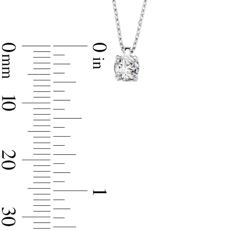 CT. T.W. Diamond Solitaire Necklace in 10K Gold (J/I2