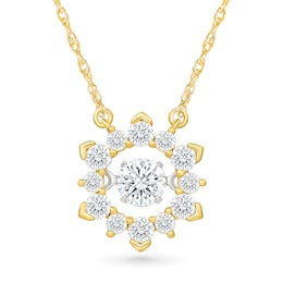 Unstoppable Love™ 0.45 CT. T.W. Lab-Grown Diamond Snowflake Necklace in 10K Gold (F/VS2) - 17.75"