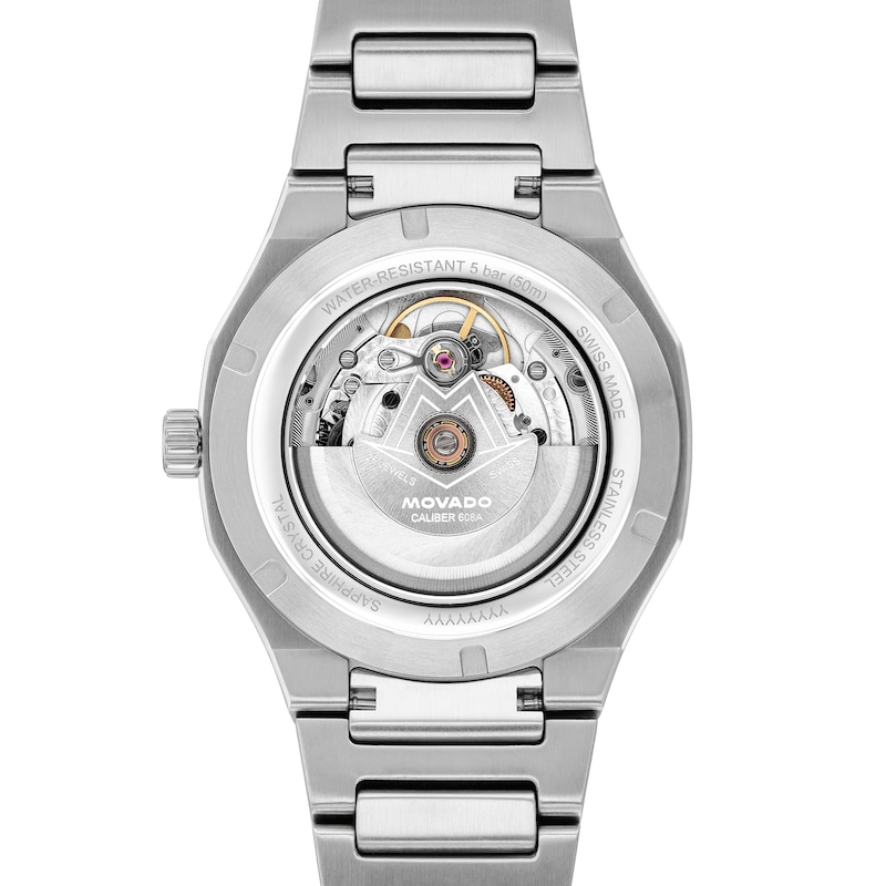 Men's Movado Centurion Two-Tone Stainless Steel Watch with White Dial (Model: 0607970)