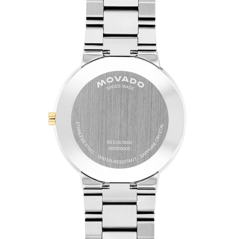 Men's Movado Avalo Two-Tone Stainless Steel Watch with Silver-Tone Dial (Model: 0607996)