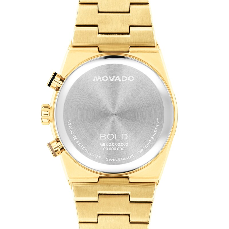 Men's Movado BOLD Quest Chronograph Gold-Tone Stainless Steel Watch (Model: 3601185)