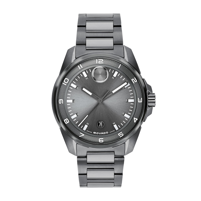 Men's Movado BOLD Verso S Gray IP Stainless Steel Watch (Model: 3601391)