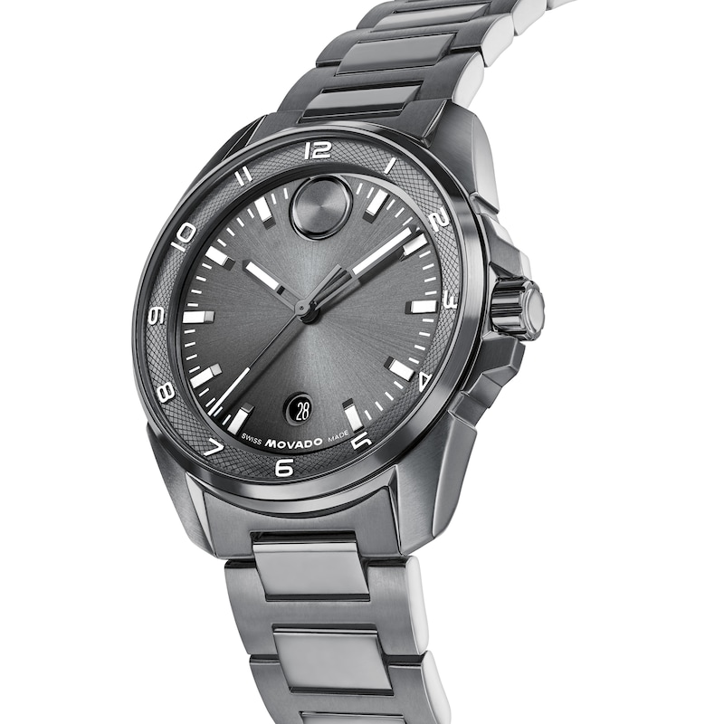 Men's Movado BOLD Verso S Gray IP Stainless Steel Watch (Model: 3601391)