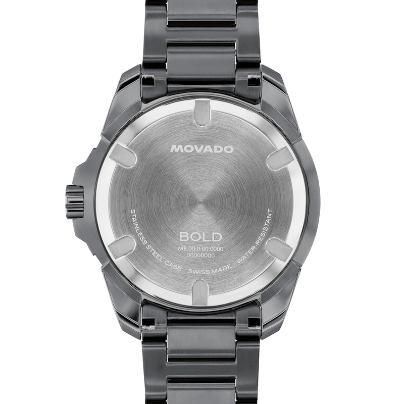 Men's Movado BOLD Verso S Gray IP Stainless Steel Watch (Model: 3601391)
