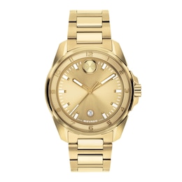 Men's Movado BOLD Verso S Gold-Tone Stainless Steel Watch (Model: 3601392)