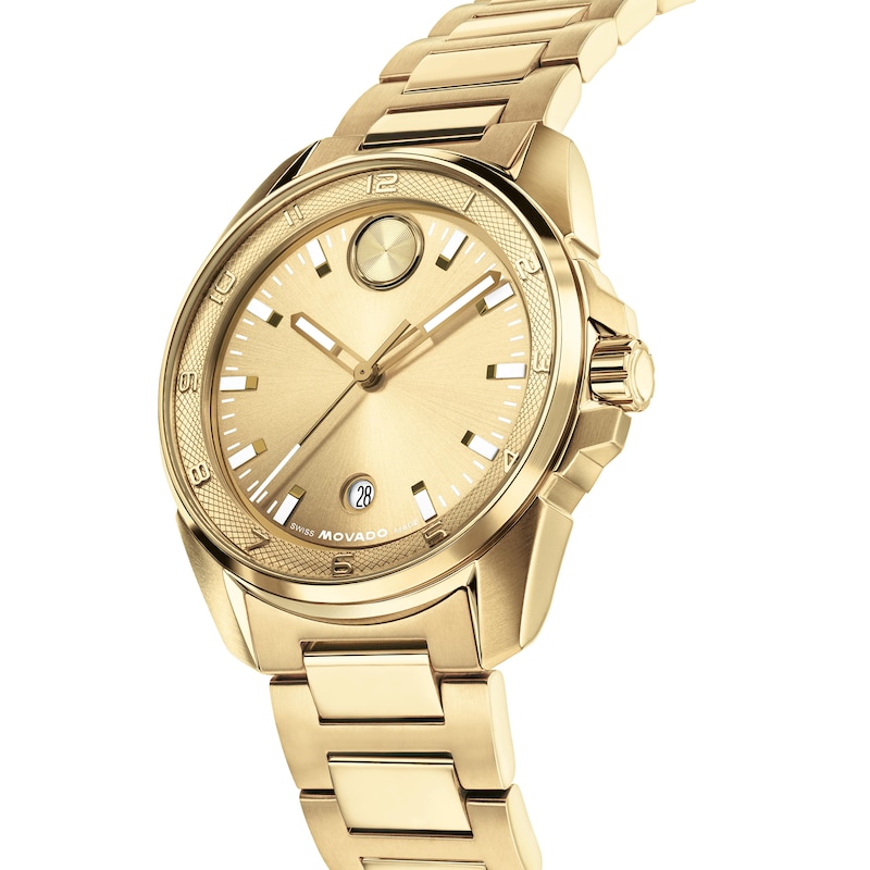 Men's Movado BOLD Verso S Gold-Tone Stainless Steel Watch (Model: 3601392)
