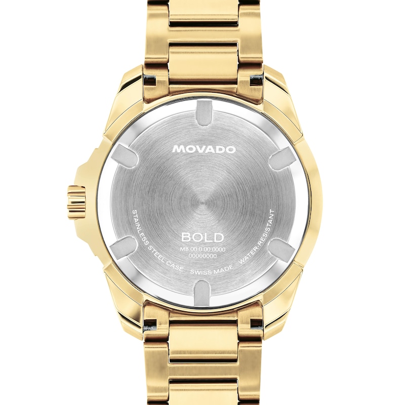 Men's Movado BOLD Verso S Gold-Tone Stainless Steel Watch (Model: 3601392)