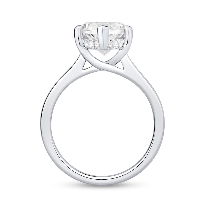 5.20 CT. T.W. Marquise Lab-Grown Diamond Solitaire Hidden Frame Engagement Ring in 14K White Gold (F/VS2)