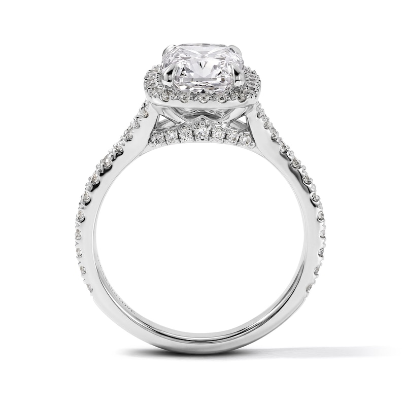 Vera Wang Love Collection 2.50 CT. T.W. Certified Elongated Cushion Lab-Grown Diamond Engagement Ring 14K White Gold (F/VS2)