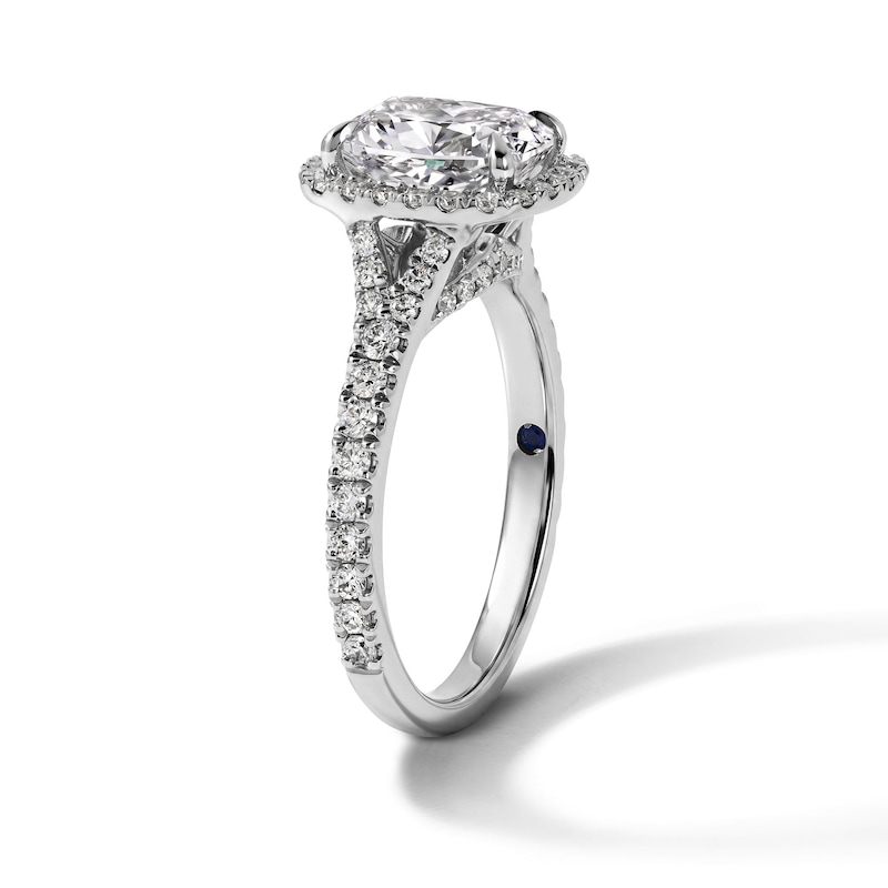 Vera Wang Love Collection 2.50 CT. T.W. Certified Elongated Cushion Lab-Grown Diamond Engagement Ring 14K White Gold (F/VS2)