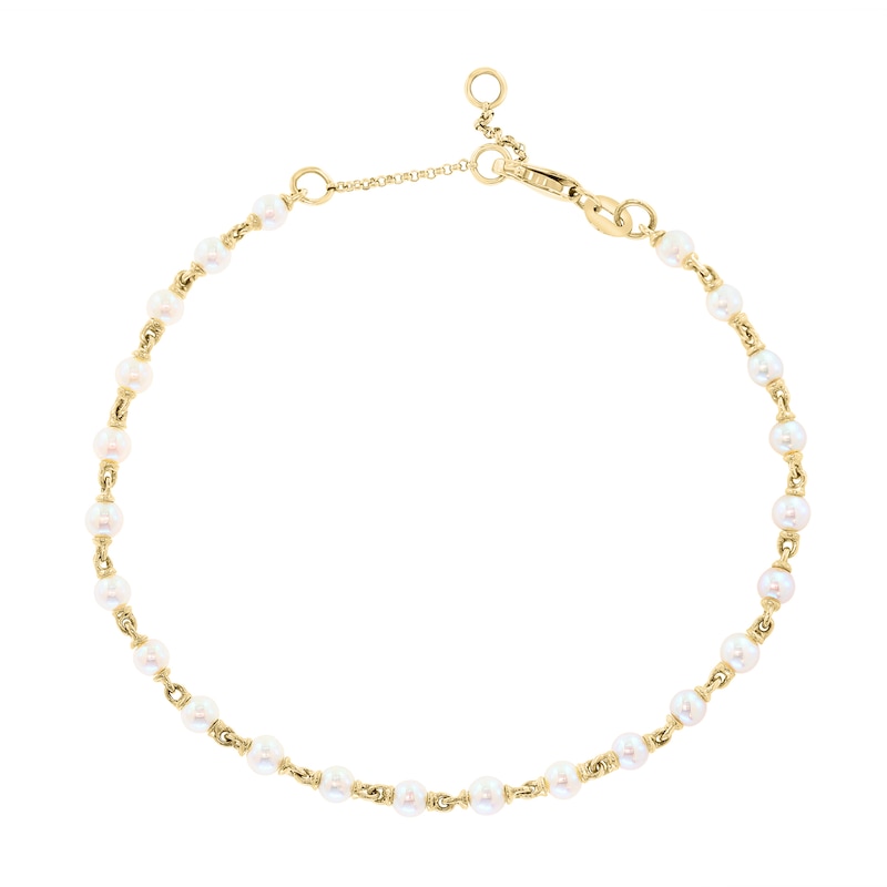 EFFY™ Collection Cultured Pearl Bracelet in 14K Gold - 6.5