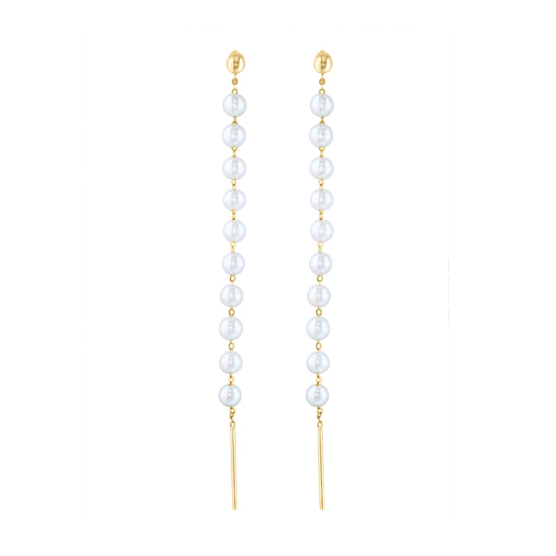 EFFY™ Collection Cultured Pearl Drop Earrings in 14K Gold