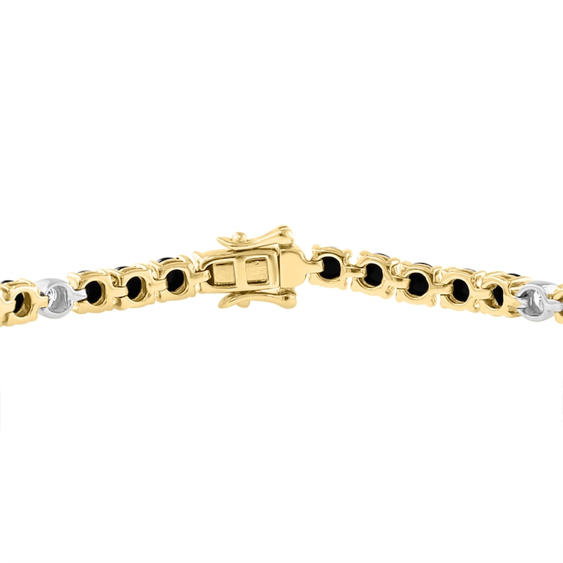 EFFY™ Collection Black Onyx and 0.30 CT. T.W. Diamond Bracelet in 14K Gold - 7.0"