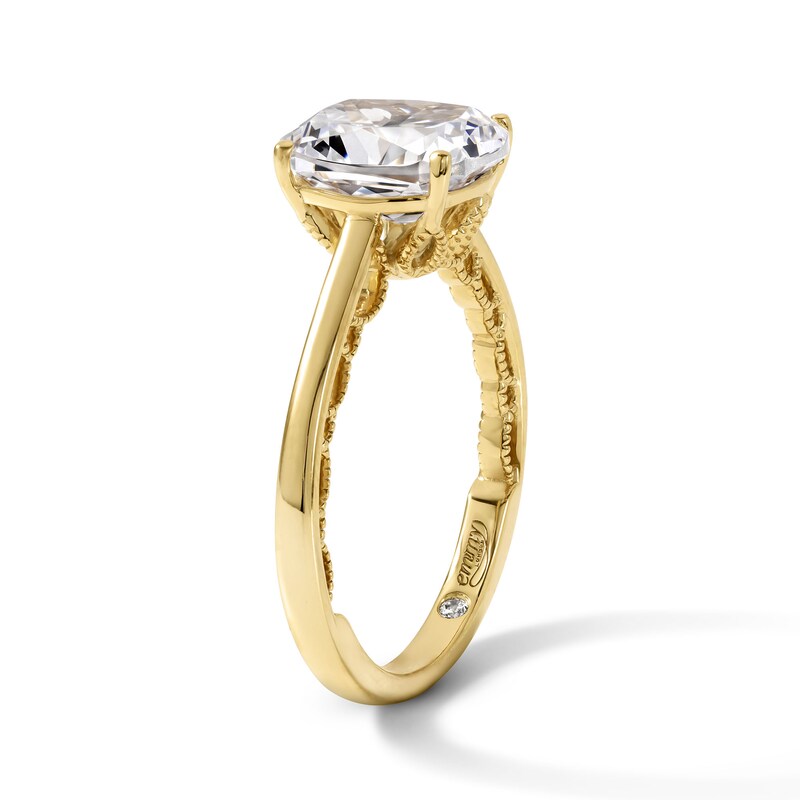 3.00 CT. T.W. Certified Elongated Cushion-Cut Lab-Grown Diamond Solitaire Engagement Ring in 18K Gold (F/VS2)