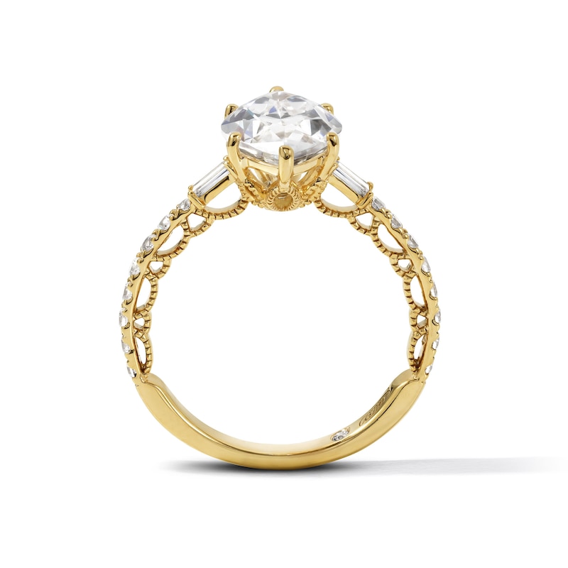 3.30 CT. T.W. Certified Marquise-Cut Lab-Grown Diamond Engagement Ring in 18K Gold