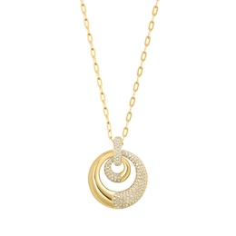 EFFY™ Collection 0.30 CT. T.W. Diamond Circle Necklace in 14K Gold - 18"
