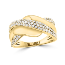 EFFY™ Collection 0.40 CT. T.W. Diamond Chunky Twist Ring in 14K Gold