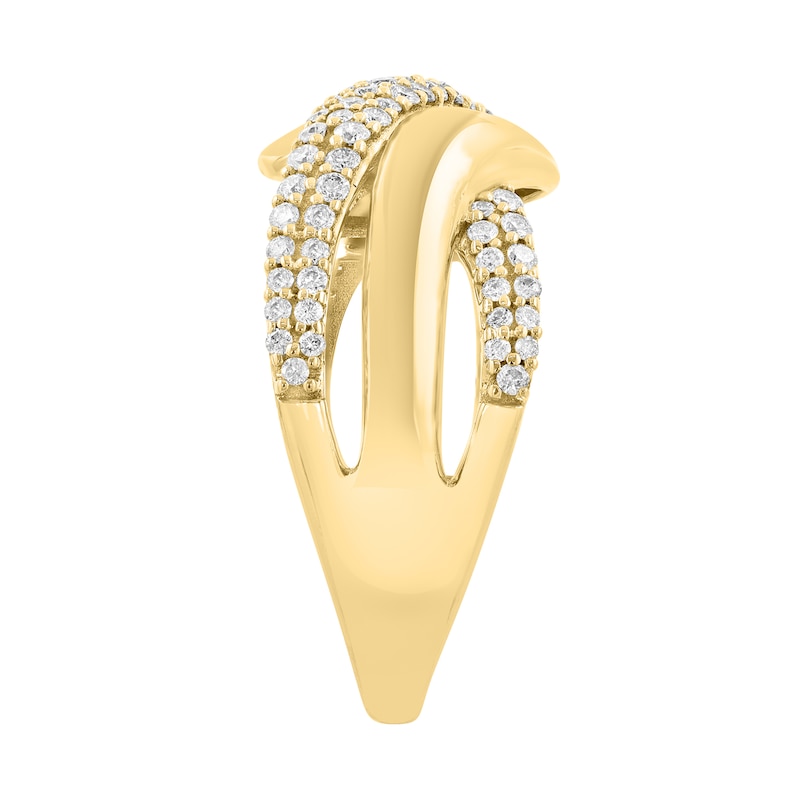 EFFY™ Collection 0.40 CT. T.W. Diamond Chunky Twist Ring 14K Gold