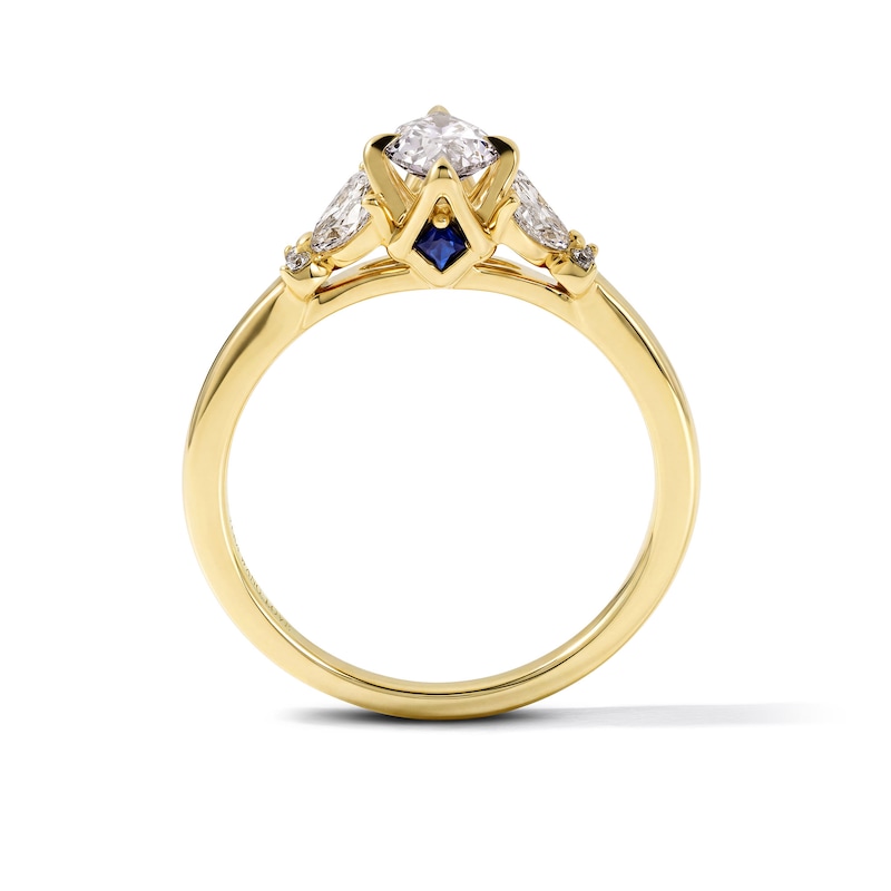 Vera Wang 0.95 CT. T.W. Marquise-Cut Diamond Floral Engagement Ring in 14K Gold