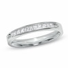 Thumbnail Image 0 of Previously Owned - Ladies' 0.25 CT. T.W. Princess-Cut Diamond Channel Wedding Band in 14K White Gold