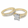 Thumbnail Image 2 of Previously Owned - 1.50 CT. T.W. Quad Square-Cut Diamond Bridal Set in 14K Gold