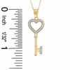 Previously Owned - Heart Key Pendant in 14K Gold - 17"