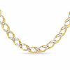 Previously Owned - Double Link Necklace in Sterling Silver and 14K Gold Plate - 17"
