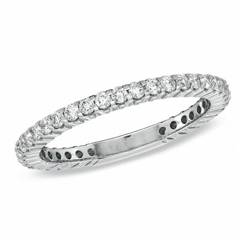 Main Image 1 of Previously Owned - 0.50 CT. T.W. Diamond Eternity Anniversary Band in 14K White Gold