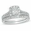 Thumbnail Image 0 of Previously Owned - 1.50 CT. T.W. Radiant-Cut Diamond Frame Bridal Set in 14K White Gold (I/I1)