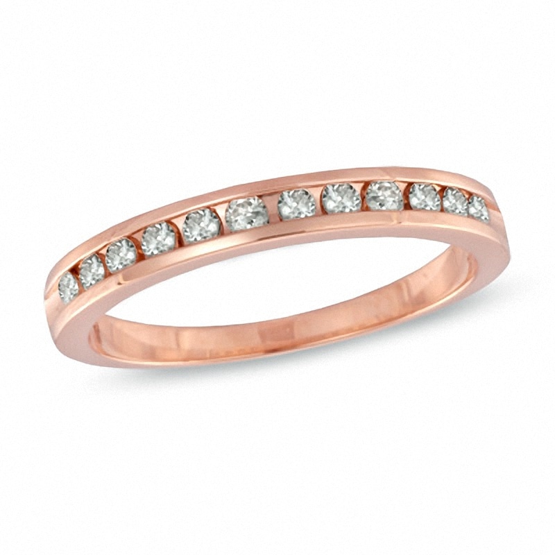 Previously Owned - 0.25 CT. T.W. Diamond Band in 10K Rose Gold|Peoples Jewellers