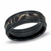 Thumbnail Image 1 of Previously Owned - 8.0mm Realtree Max-4® Camouflage Inlay Comfort Fit Wedding Band in Black Zirconium