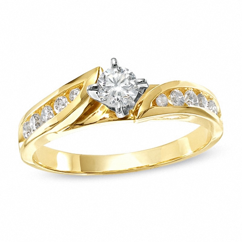 Previously Owned - 0.50 CT. T.W. Diamond Engagement Ring in 14K Gold