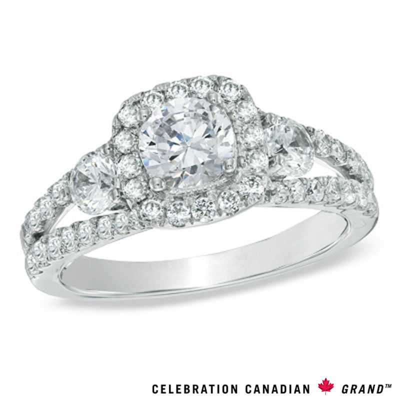 Previously Owned - Celebration Canadian Grand™ 1.58 CT. T.W. Diamond Engagement Ring in 14K White Gold (I/I1)