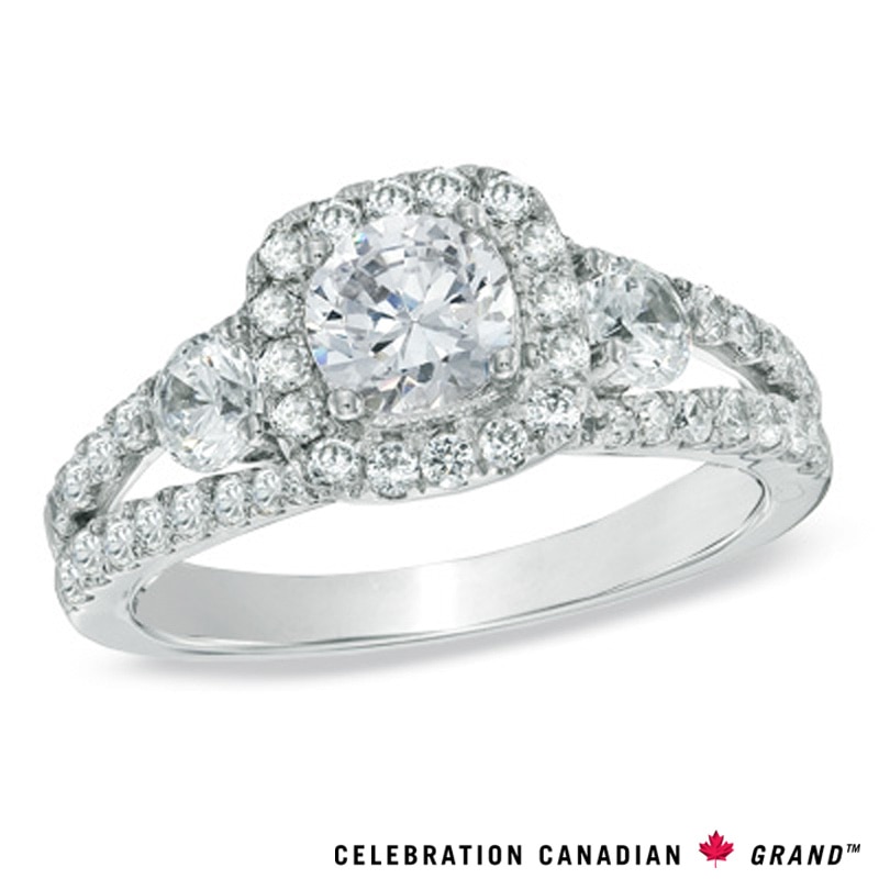 Previously Owned - Celebration Grand™ 1.58 CT. T.W. Diamond Engagement Ring 14K White Gold (I/I1)