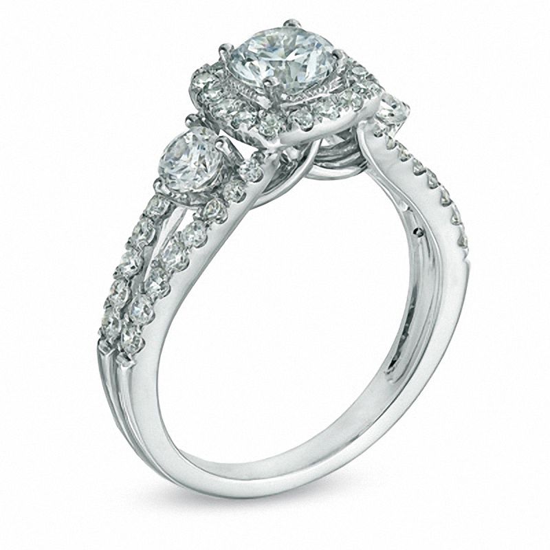 Previously Owned - Celebration Canadian Grand™ 1.58 CT. T.W. Diamond Engagement Ring in 14K White Gold (I/I1)